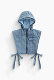 Denim Puff Vest