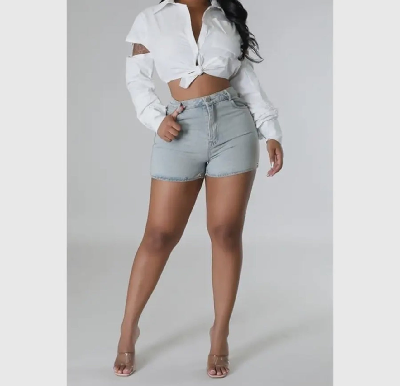 High Waisted Detachable Pants