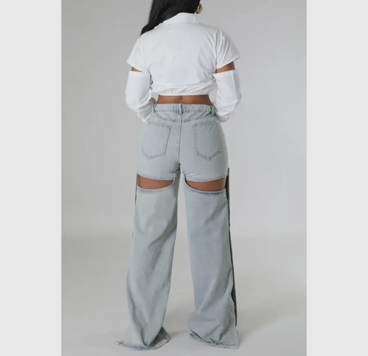 High Waisted Detachable Pants