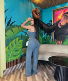 Set the Scene Denim Jumpsuit