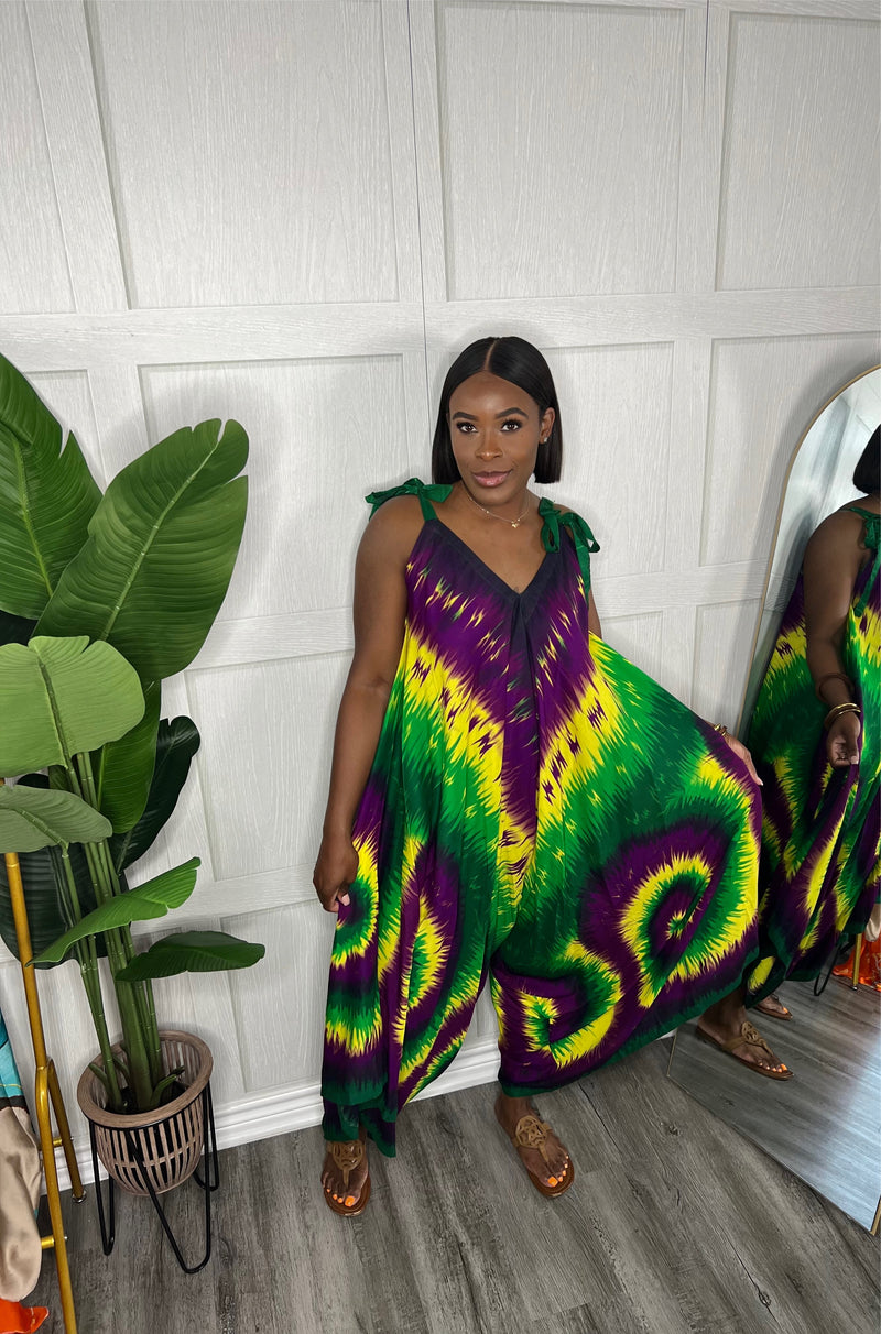 Down to Earth Tie Dye Jumpsuit