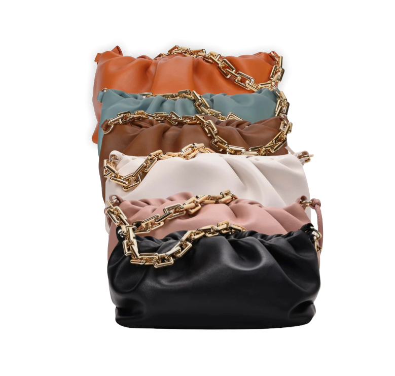 Rich Auntie Runched Clutch