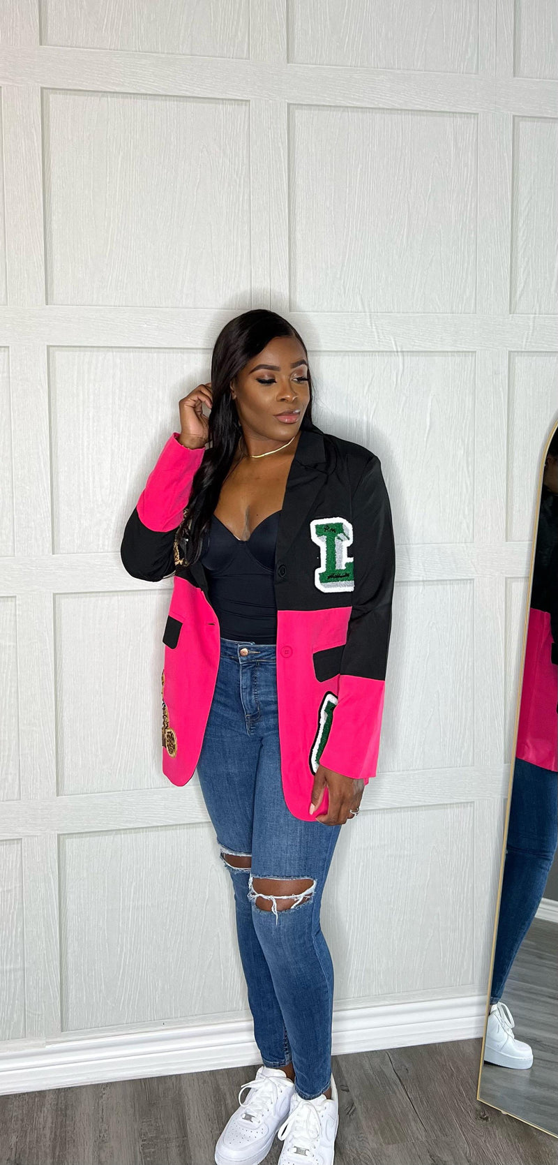 Pink/Black LV Blazer