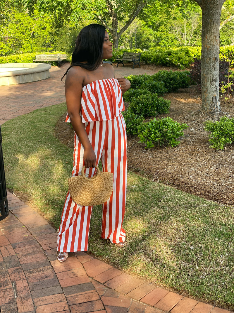 Fair Day Striped Jumpsuit
