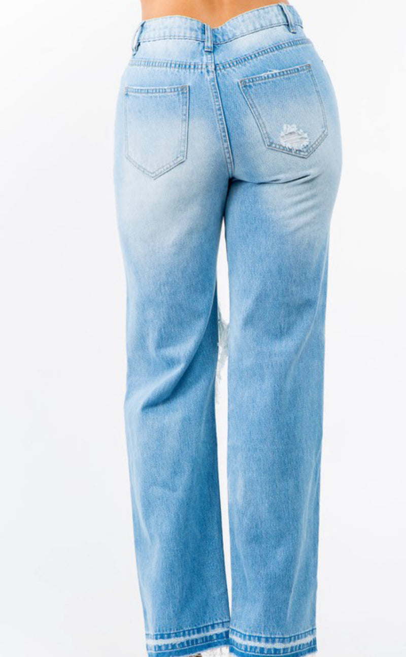 Favorite Mom Jeans-Light Wash