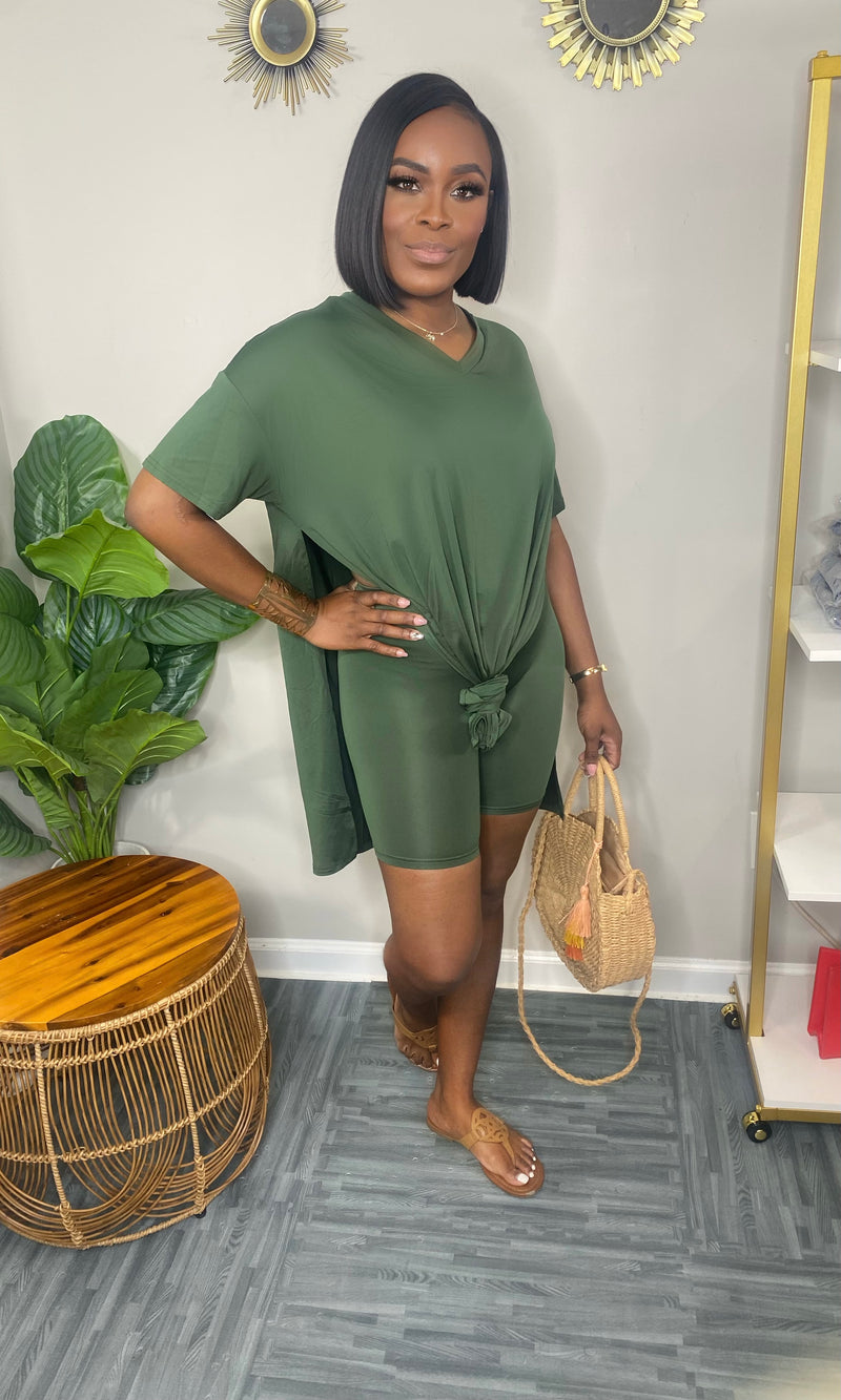 Perfect Basic Set-Olive Green