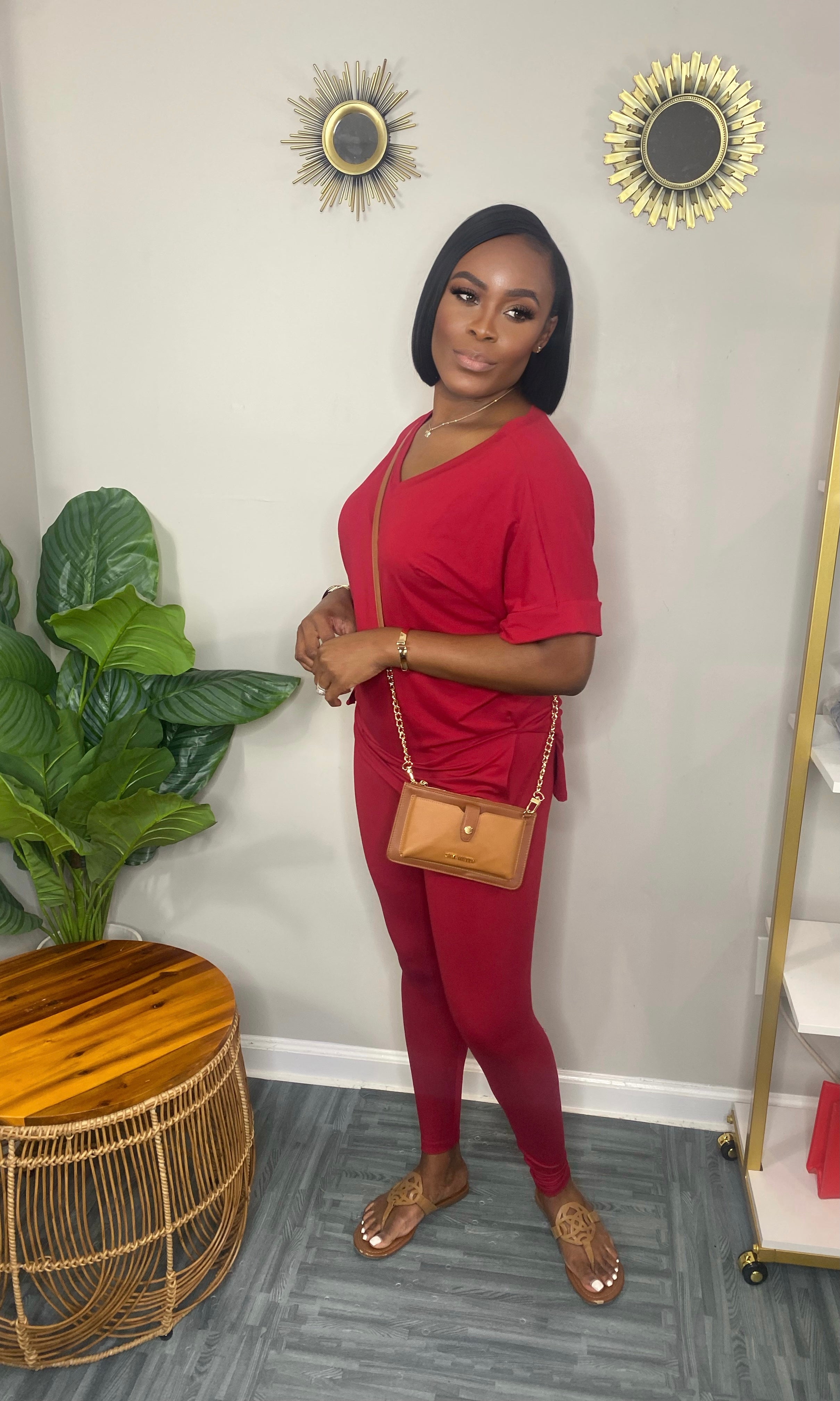 Shelby Basic Set-Burgundy