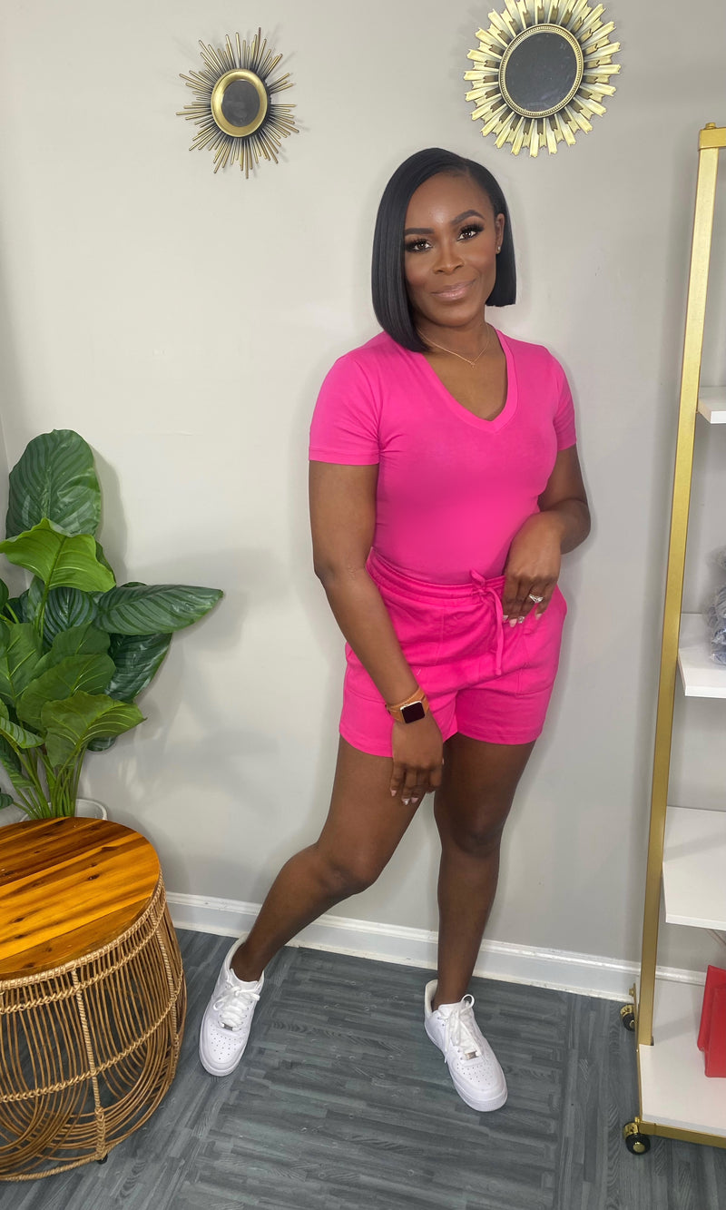 The Always On The Go Set-Hot Pink