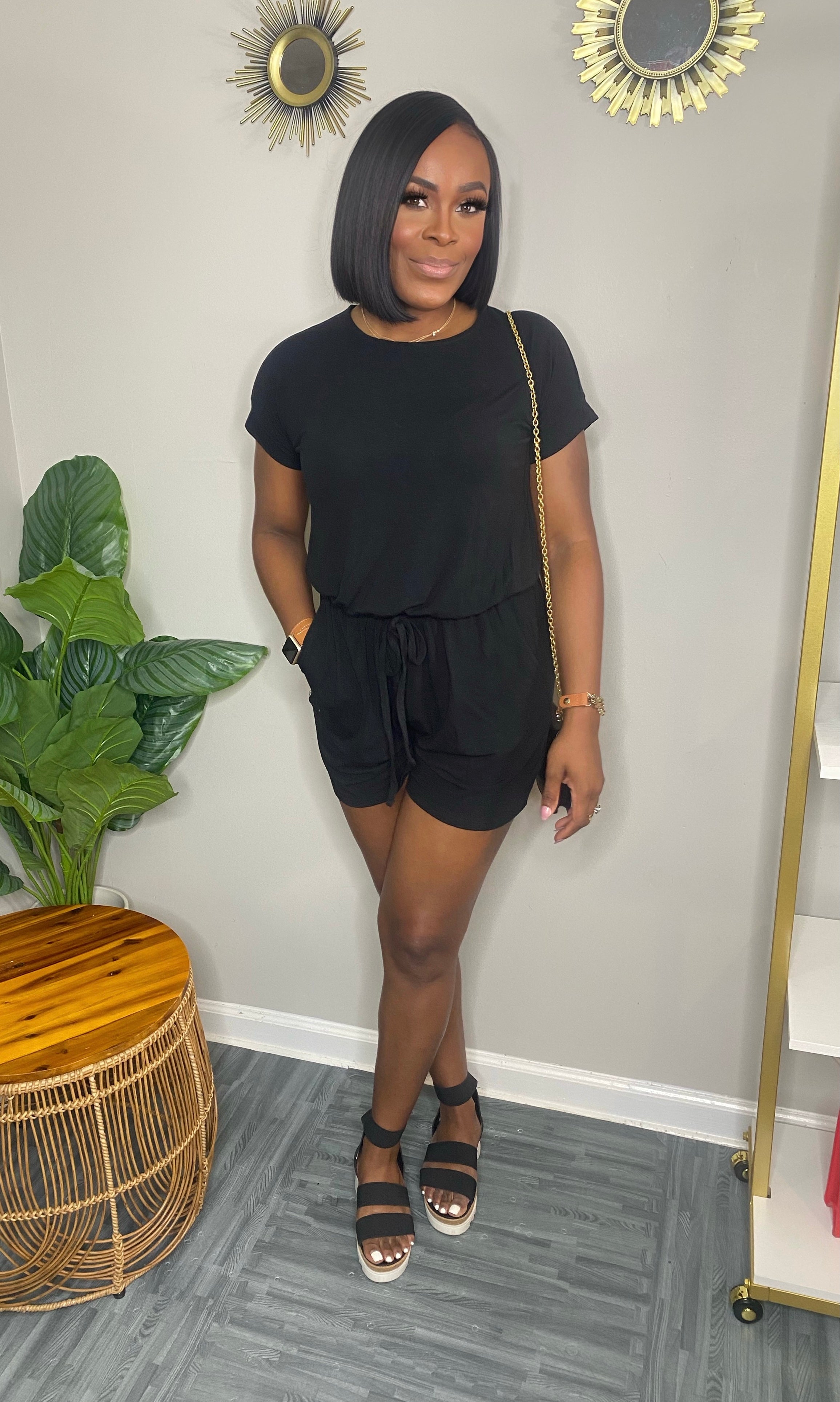 All That Romper-Black