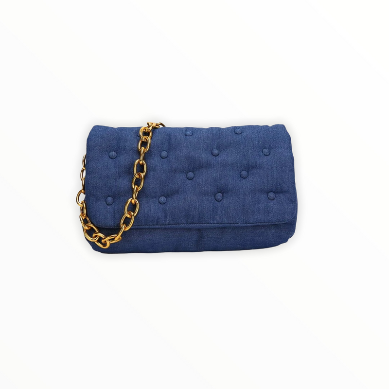 Tyra Denim Clutch