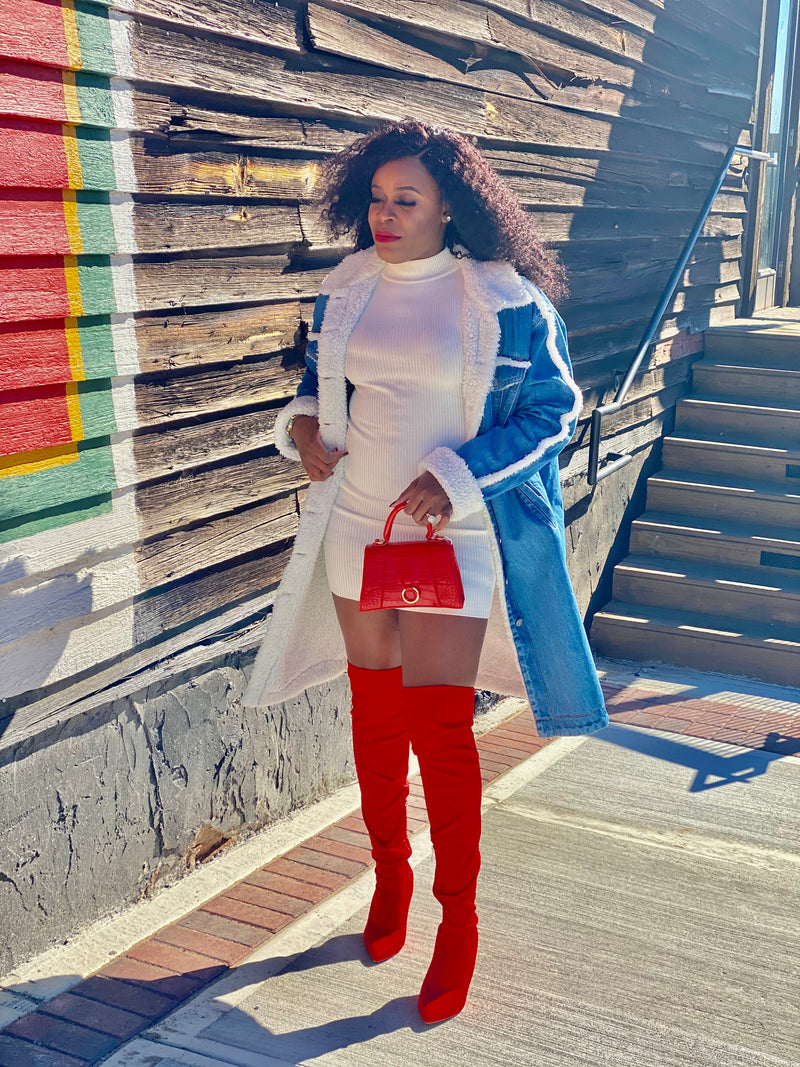 Cold Shield Denim Coat