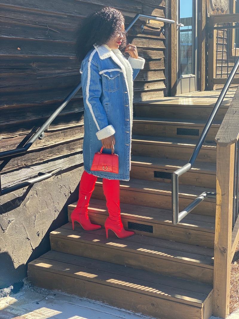 Cold Shield Denim Coat