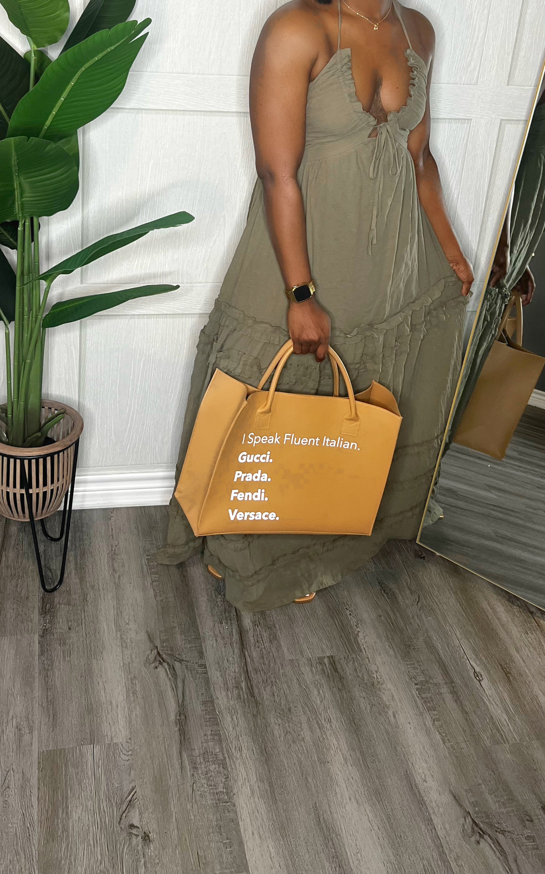 Caelynn Maxi Dress-Olive