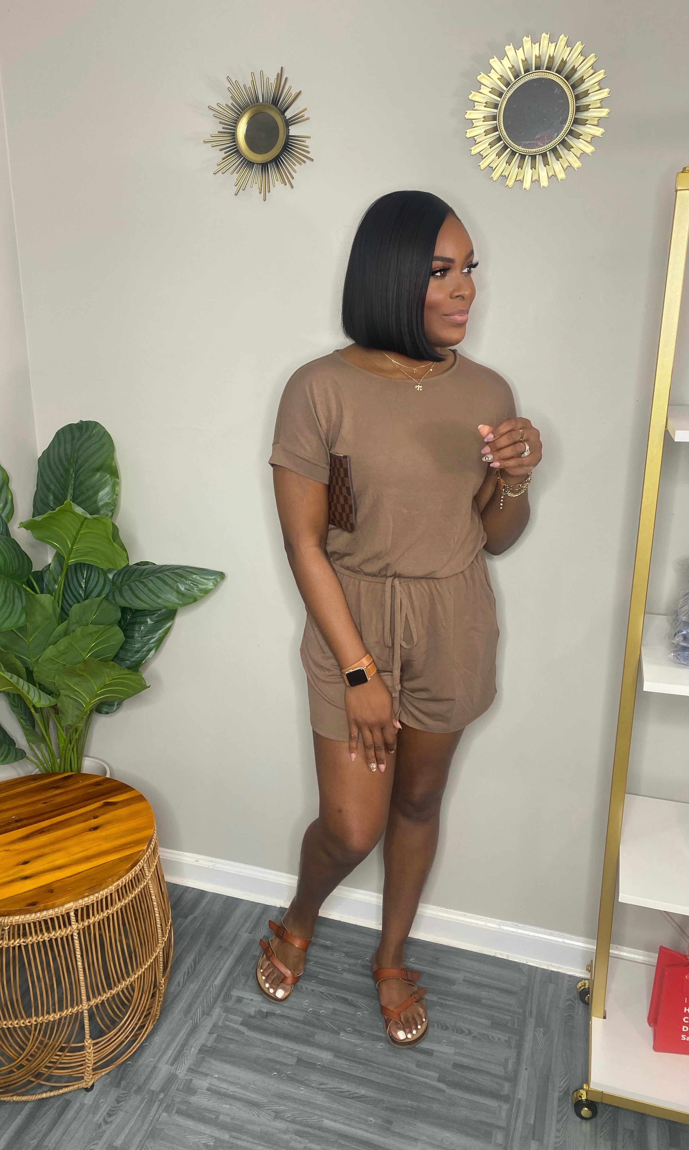 All That Romper-Ash Mocha