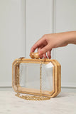 Tulum Clear Bamboo Clutch