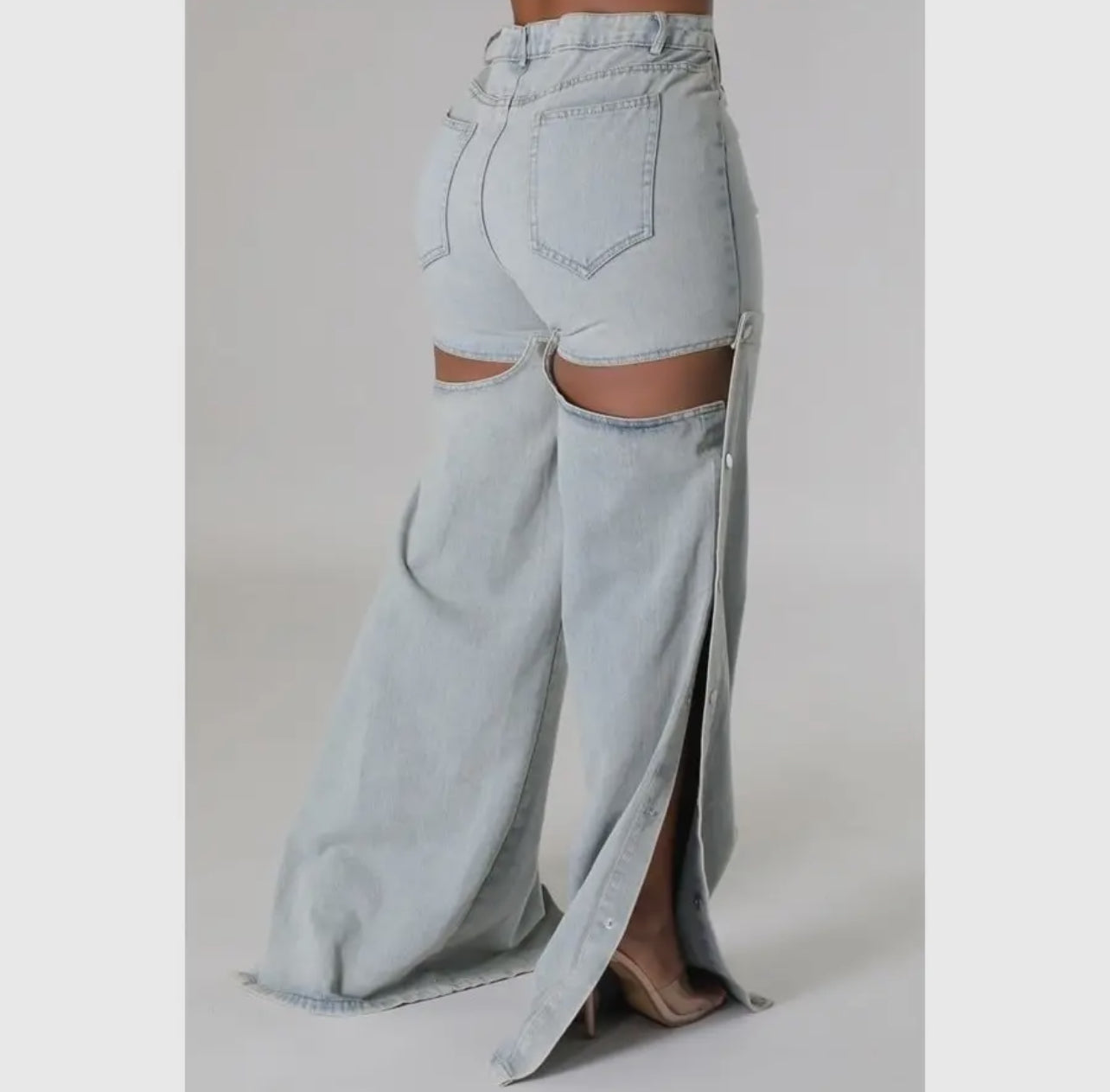 High Waisted Detachable Pants