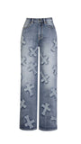 Blessed & Highly Favored Chic Crossed Denim Pants
