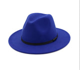 Flat Brim Fedora Hat
